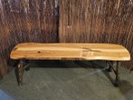 Hickory Slab Bench