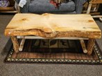 Live Edge Pine Slab Coffee Table