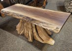 Black Walnut Stump Base Coffee Table