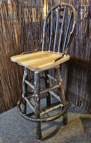 Hickory Bow Back Stool