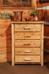 White Cedar 5 Drawer Chest