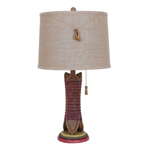 Vertical Canoe Table Lamp