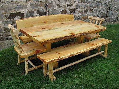 Live Edge Pine Slab Dining Table