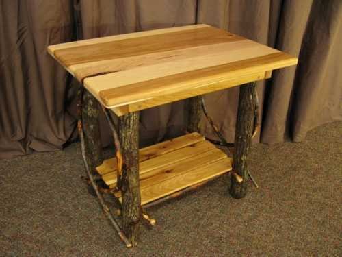 Hickory Rectangle End Table