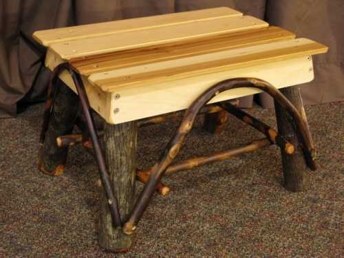 Hickory Foot Stool