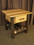 Hickory Nightstand 1 Drawer