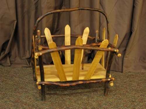 Hickory Magazine Rack