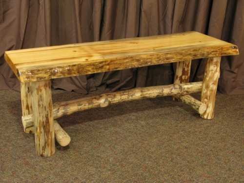 Live Edge Pine Bench