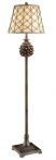 Pinecone Rattan Floor Lamp