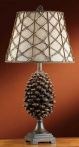 Pinecone Rattan Table Lamp